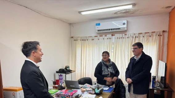José Goity y Matías Suárez recorrieron escuelas y reforzaron la agenda educativa en Zavalla