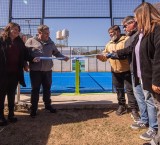 Inauguraron en el Club Sarmiento de Timbúes una nueva cancha de pádel
