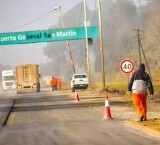 La primera etapa de las reparaciones de la ruta 11 en Puerto San Martín entra a su fase final