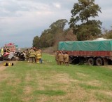 Murieron dos personas en un siniestro vial en la autopista Rosario-Santa Fe