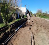 Obras de Cordón cuneta en barrio Virgen de Itatí