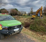 Operativo de control y mantenimiento de las compuertas del Arroyo Pergamino