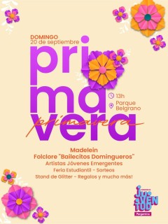 Primavera en el Parque Belgrano: Música, feria estudiantil y talento local